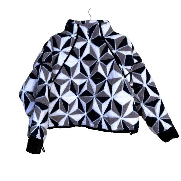 NWT Free People Mountain High 3D Fleece Jacket Women’s XS Half Zip Lined $198 - Picture 7 of 8